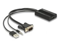 DELOCK – HDMI to VGA Adapter with Audio 25 cm (64172)