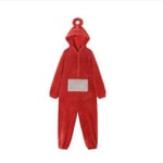 Hem 4 färger Teletubbies Cosplay för vuxen Rolig Tinky Winky Anime Dipsy Laa-laa Po Mjuk långärmad bit Pyjamas kostym red S