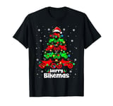 Merry Xmas Balls Bike Dirt Bike Christmas Tree Player Lover T-Shirt