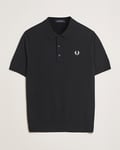 Fred Perry Cotton Knitted Polo Black