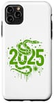 Coque pour iPhone 11 Pro Max Bonne année chinoise - Symbole serpent vert Nouvel An 2025