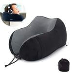 Neck Travel Pillow Memory Foam Soft Pillow U-Shaped Rest Cushion Portable Travel Accessories for Head & Neck