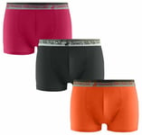 Beverly Hills Polo Club Mens 3-Pack Trunks - Multicolour Cotton - Size Large