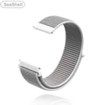 Nya 18mm 20mm 22mm armband för Garmin Venu 2S armband Vivoactive 3 4S 4 Forerunner 245 645 Galaxy Watch 4 Classic 42 46mm snäckskal nylon Seashell Nylon 20mm