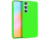 FELONY CASE - Samsung Galaxy S22 Plus Case - Stylish Neon Green Silicone Phone Cover - Wireless Charging Compatible, 360° Shockproof Protective Cases for Samsung Galaxy S22 Plus