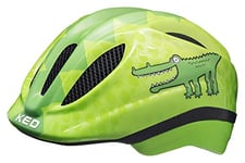 KED Meggy III Trend Casque de vélo Enfants Jeunes, Vert Croco, 44-49 (XS)