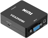 Mini Convertisseur VGA vers HDMI, Adaptateur Analogique, Haute Définition, Audio, Vidéo, PC Portable, Projecteur TV.[V412]