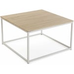 Taline Table basse Decoration Salon Table Salon Moderne Table Basse Design, Table basse pour le salon, Dimensions (h x l x l) 46 x 80 x 80 cm, Bois
