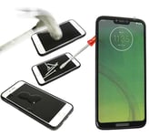 Full Frame Glas skydd Motorola Moto G7 Power (Svart)