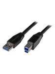 StarTech.com Active USB 3.0 USB-A to USB-B Cable - M/M - USB 3.1 Gen 1 - USB cable - 5 m