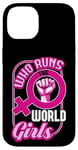 Coque pour iPhone 14 Qui dirige la World Girls Gender Equality Feminist Pride