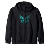 I am the storm ptsd awareness butterfly Zip Hoodie