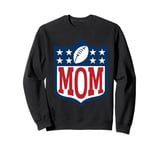 Mom American Football Happy Birthday Family Matching Retro Sweatshirt