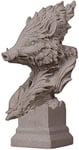 JYKFJ Feng Shui Grande tête de Cochon Statue Maison et Bureau résine grès Figurine Jardin Affaires décor Sculpture Cadeau 1021