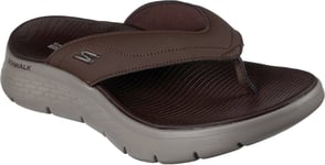 Skechers Mens Flip Flops Go Walk Flex Vallejo Slip On brown UK Size