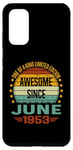 Coque pour Galaxy S20 Awesome Since June 1953 limited edition 71st Birthday