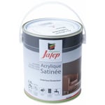 Jafep - Peinture acrylique satinée blanc pro 2,5 l