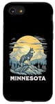 Coque pour iPhone SE (2020) / 7 / 8 Destination de vacances pour les loups gris du Minnesota