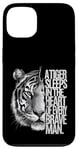 iPhone 13 Wild Tiger in Man Predator Cat Wild Cat Tiger Head Case