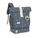 LÄSSIG Mini Rolltop Backpack Happy Print s mid night blå