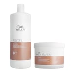 Wella Professionals Fusion : Shampoing Réparation Intense pour Cheveux Secs et Abîmés+ Masque Nourrissant et Démêlant - Apporte Brillance et Prévient la Casse 1L + 500ml