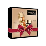 L’Oréal Paris - Coffret Luxe Anti-Age - Midnight Crème - Soin Visage Anti-Rides, Fermeté, Confort - Tous Types de Peaux - 50 ml & Duo Serum - Formule Booster de Collagène - Vitamines B3 et Cg - 30 ml