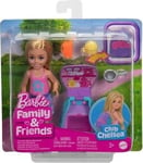 Barbie Family &Amp  Friends Chelsea Doll Backpack With Cat Jbf46 Mattel