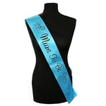 Blue With Black ‘Mum To Be’ Sash