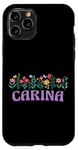 Coque pour iPhone 11 Pro Wildflower Floral Carina Prénom Fête des Mères Femme