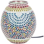 Signes Grimalt Lampe de table en mosaïque bleue - 20x15x15cm pour la décoration de la maison