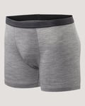 Greater Than A Base Wool Boxer Grey Melange - M