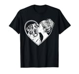 Saint Bernard Mom Dog Art Valentine's Day Heart T-Shirt