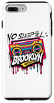 iPhone 7 Plus/8 Plus Cool Retro No Sleep Til Brooklyn, Old School Portable Stereo Case