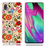 Samsung Deco Galaxy A40 kuoret - Kauniit Kukat Monivärinen