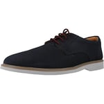 Clarks Homme Dentelle Malwood Tissu Oxford, Bleu Marine, 39.5 EU