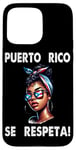 Coque pour iPhone 15 Pro Max Porto Rico Se Respeta PR Flag Lunettes de soleil Boricua Vibe