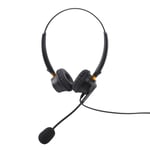 Call Center Headphone Multiple Interfaces Office Telephone Headset Black