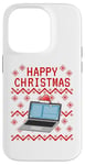 Coque pour iPhone 14 Pro Ordinateur laid Noël technicien informatique bureau drôle