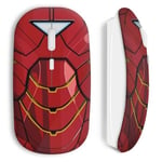 Souris sans fil iron man avenger style red armure