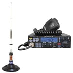 Kit Radio CB Président Lincoln II + Antenne CB PNI ML70, Longueur 70cm, 26-30MHz, 200W