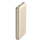 Belkin 20K USB-A and USB-C 15W Power Bank - Gold