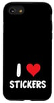 iPhone SE (2020) / 7 / 8 I Love Stickers - Heart - Art Artist Journal Journaling Case