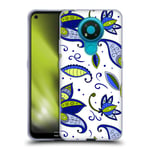 Head Case Designs sous Licence Officielle Haroulita Fleur Bleue Motif De Fleurs Mignon Coque en Gel Doux Compatible avec Nokia 3.4