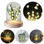 Valentines Day Gift DIY Material Orchid Night Light Floral Lamp Room Decor