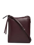 Calvin Klein Ck Leather Crossbody N/S Burgundy