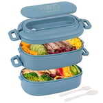 Lunch Box,Leakproof Bento Box for Kids Adults,Cutlery Set Bento Boxes ,for2501