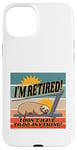 iPhone 15 Plus Sloth treadmill relaxed eyes closed humorous retirement lazy Case