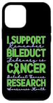 Coque pour iPhone 12 mini Je Soutiens La Recherche Sur Le Cancer Des Canaux Biliaires