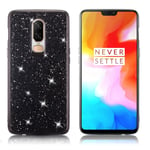 Glitter OnePlus 6 skal - Svart