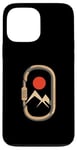 Coque pour iPhone 13 Pro Max Mousqueton de montagne minimaliste